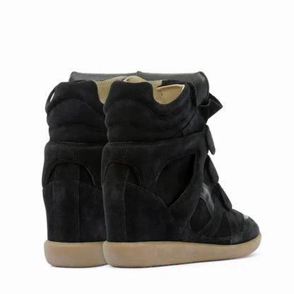 10'S WEDGE SNEAKER IN BLACK