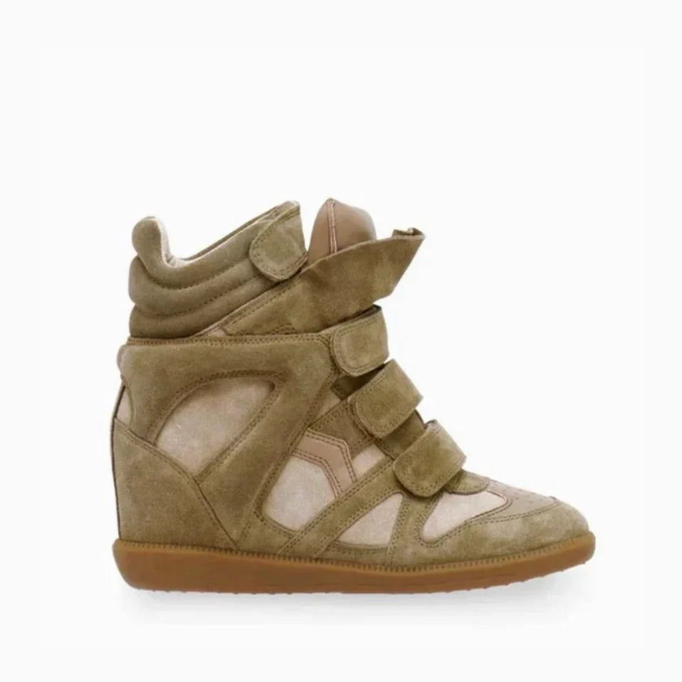 10'S WEDGE SNEAKER IN KHAKI