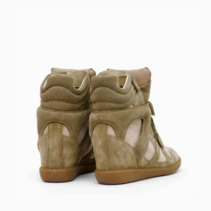 10'S WEDGE SNEAKER IN KHAKI