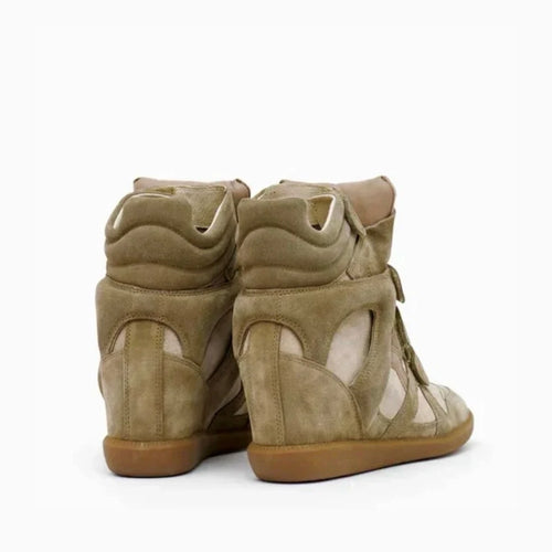 10'S WEDGE SNEAKER IN KHAKI