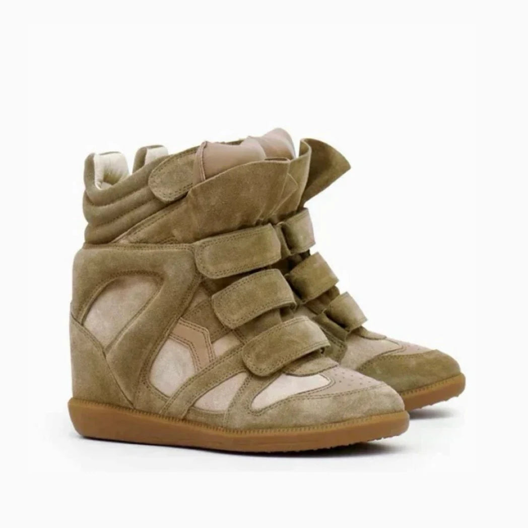 10'S WEDGE SNEAKER IN KHAKI